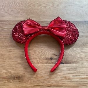 Red Sequin Minnie Ears